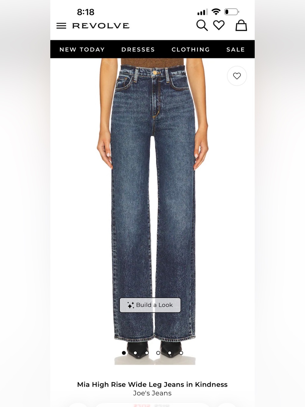 Joe’s Jeans Mia High-Rise Wide-Leg Denim Jeans